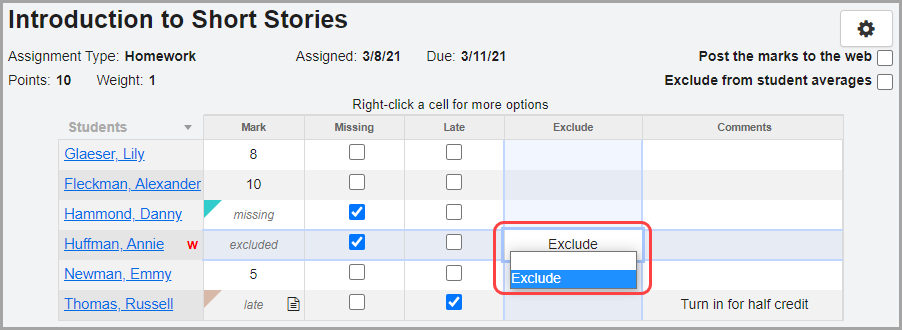 exclude-assignments-from-students-grades